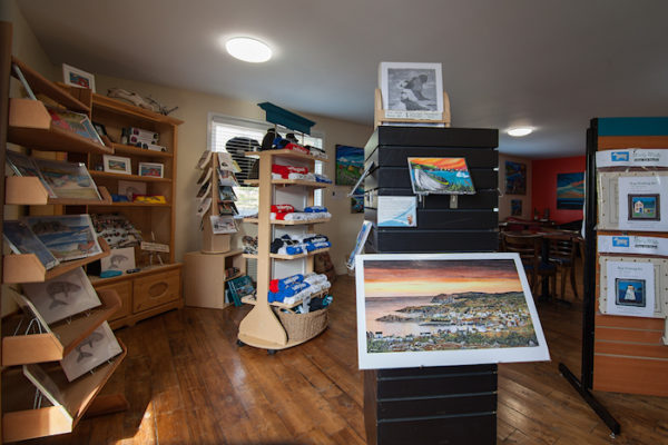 Selection of art, gifts and craft at the Blue Barrel Gallery in Twillingate