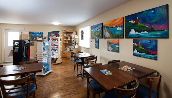 Blue Barrel Gallery at the Anchor Inn Hotel in Twillingate.