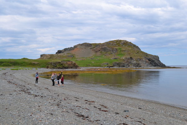 View of Batrix Island from Back Harbour beach.