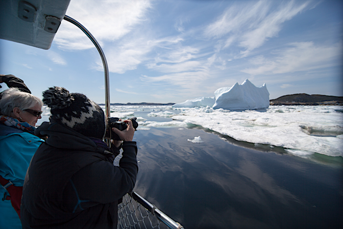 Iceberg Boat Tour Woman with dslr - Twillingate Tourism, Newfoundland ...