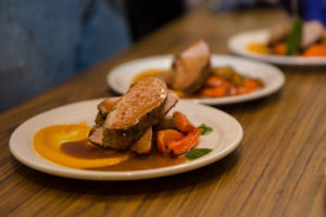 Pork Tenderloin dish at Georgie's Restaurant, Anchor Inn Hotel Twillingate